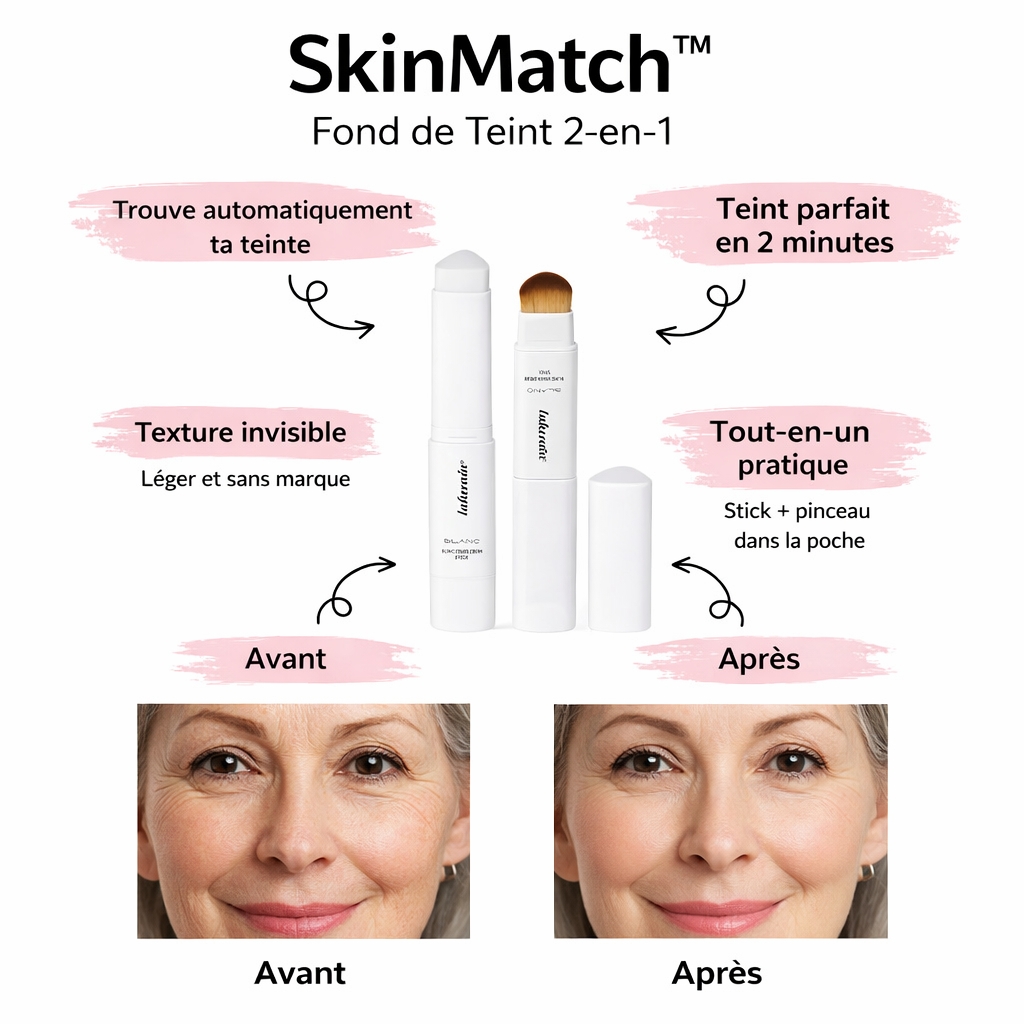 SkinMatch™ Fond de Teint 2-en-1 | S’adapte à votre peau et sublime votre teint instantanément !