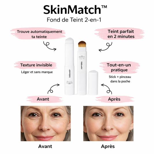 SkinMatch™ Fond de Teint 2-en-1 | S’adapte à votre peau et sublime votre teint instantanément !