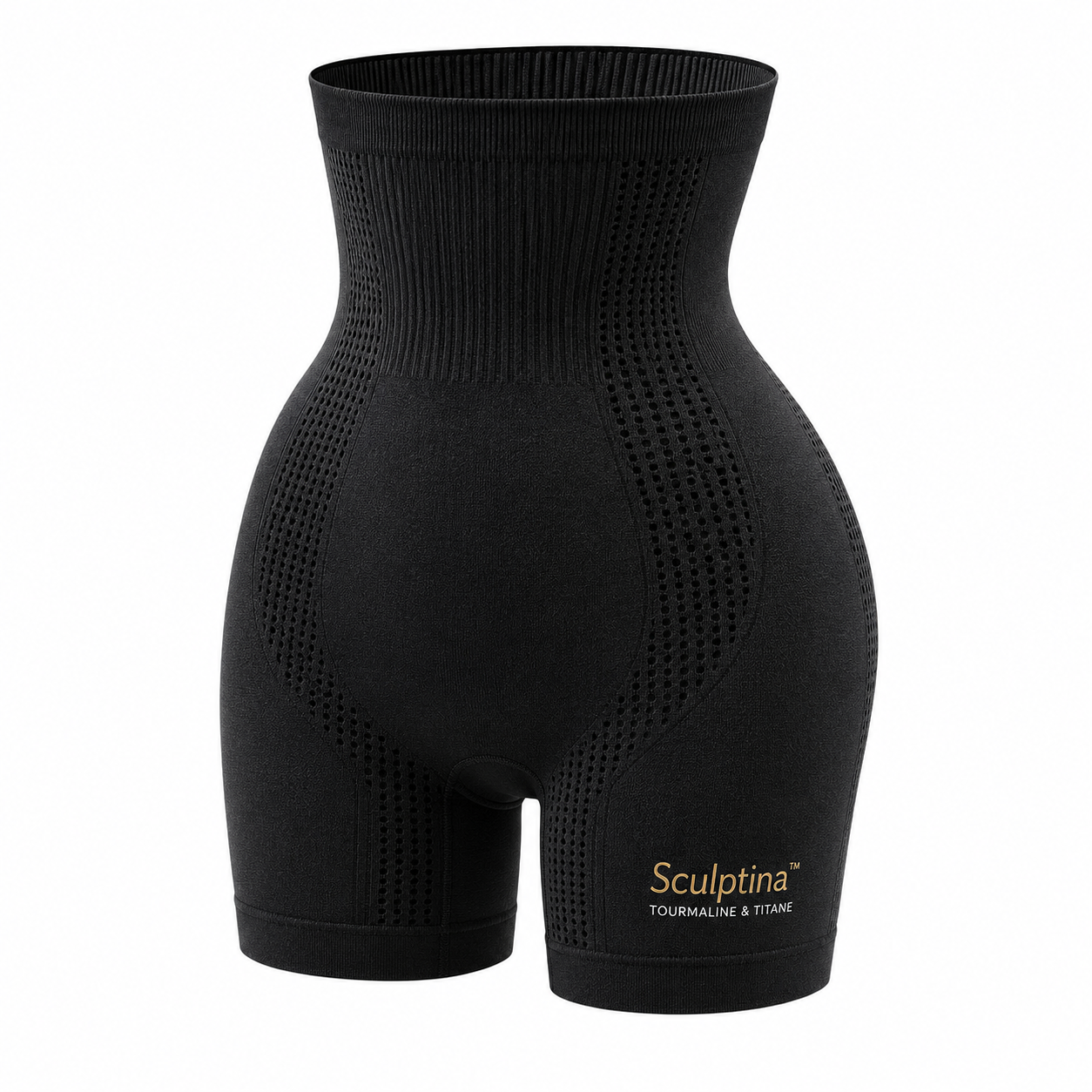 Sculptina™ Short Gainant Tourmaline & Titane | Sculpte la silhouette, affine la taille et booste la circulation en 10 minutes!