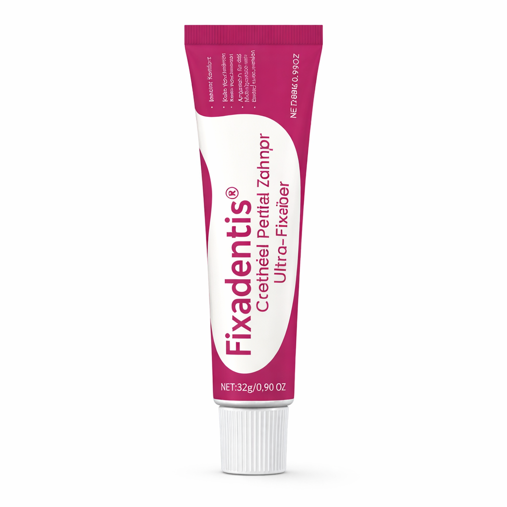 Fixadentis™ Colle Prothèse Dentaire Ultra-Fixation | Maintien 24h sans bouger, mangez et parlez en toute confiance !