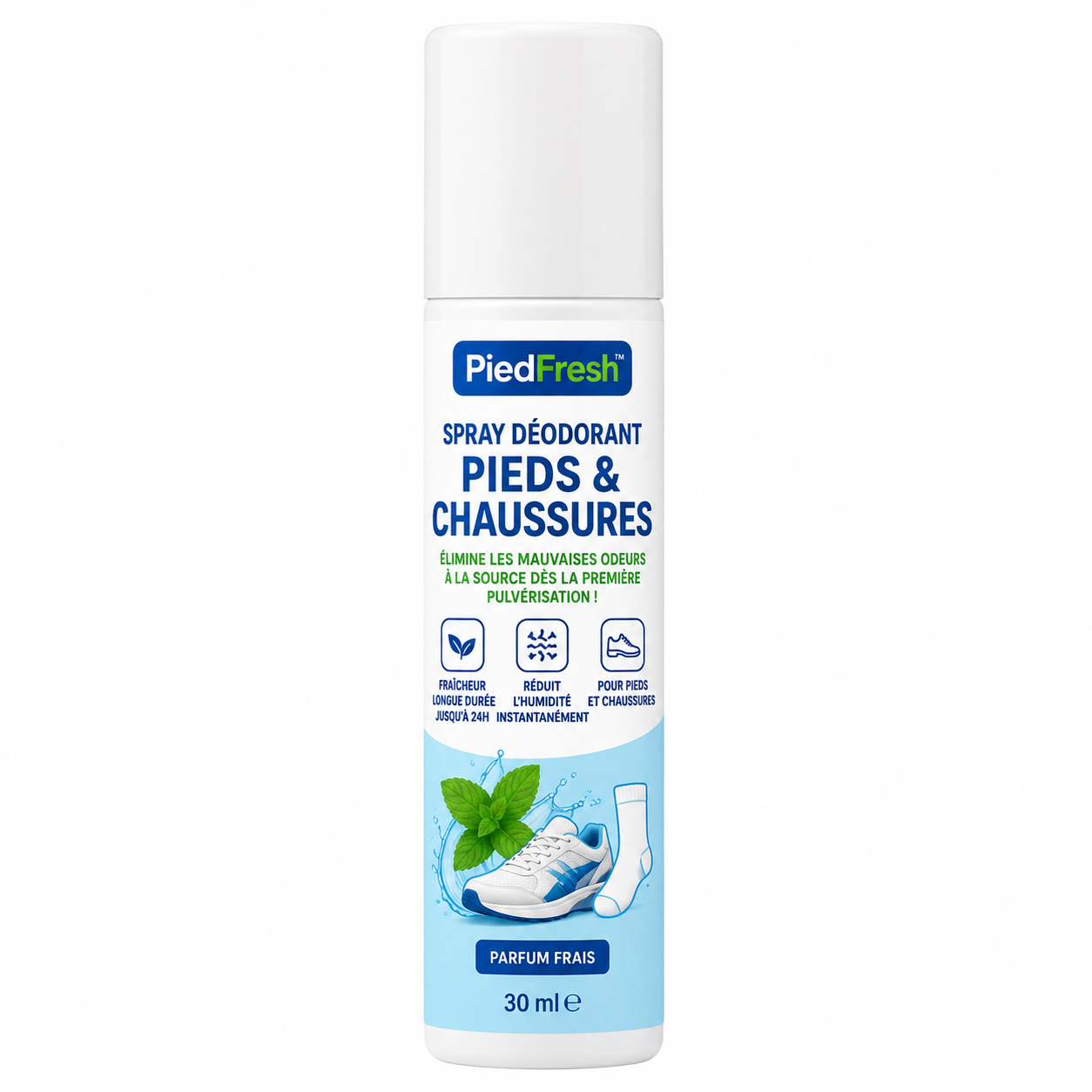 PiedFresh™ Spray Déodorant Pieds & Chaussures | Éliminez les mauvaises odeurs à la source dès la première pulvérisation !
