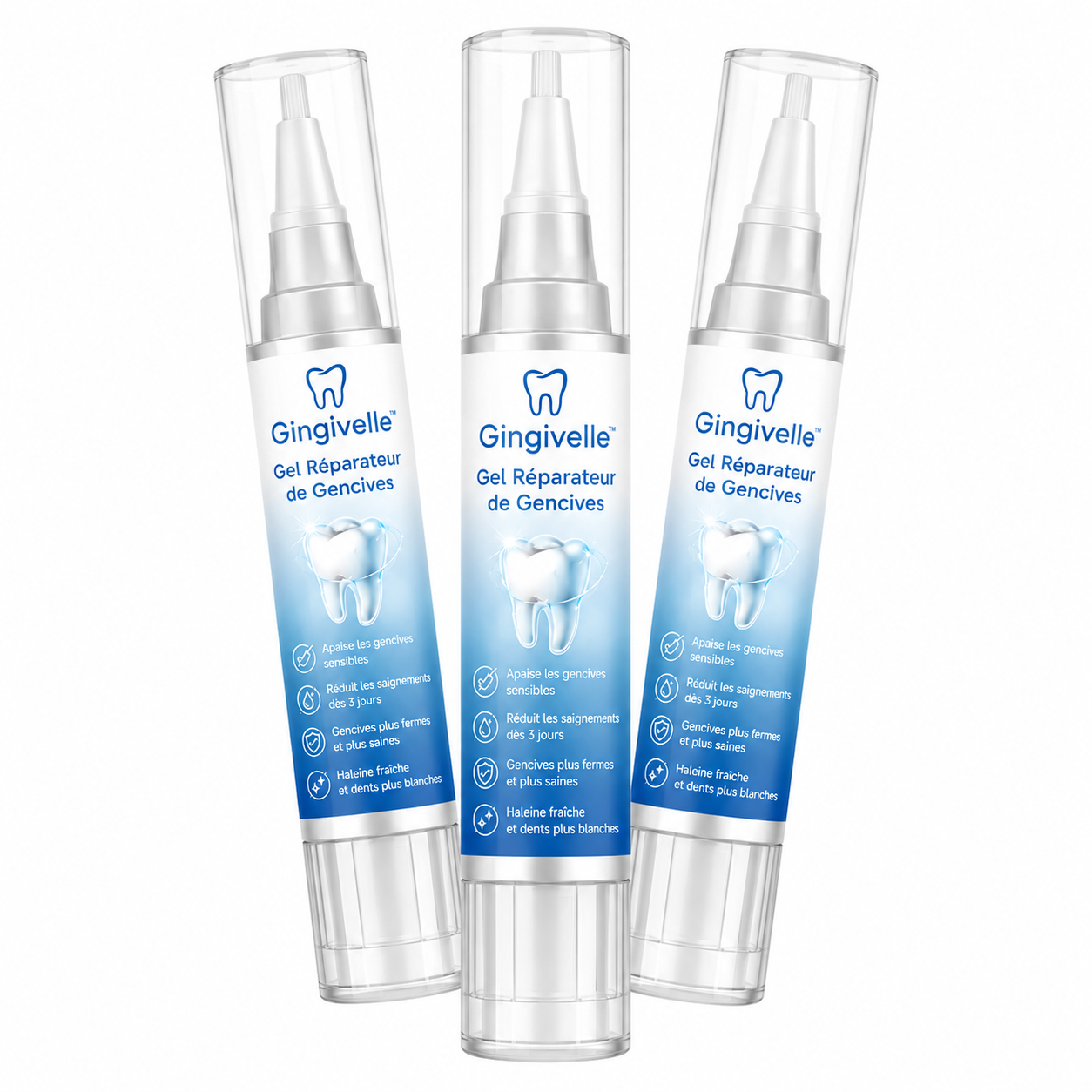 Gingivelle™ Gel Réparateur de Gencives | Restaure vos gencives et blanchit vos dents en seulement 3 jours !