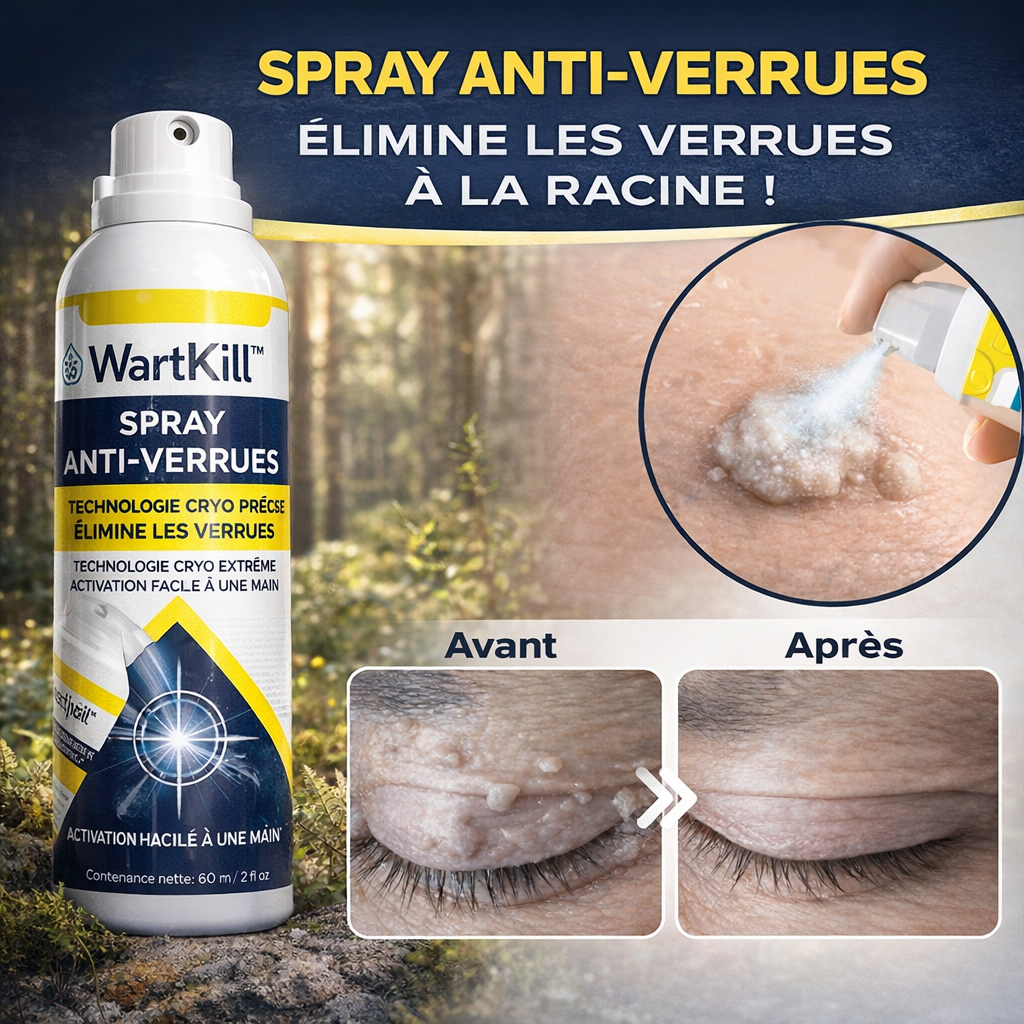 WartKill™ Spray Anti-Verrues | Éliminez les verrues à la racine en 7 jours et retrouvez une peau lisse sans défaut !