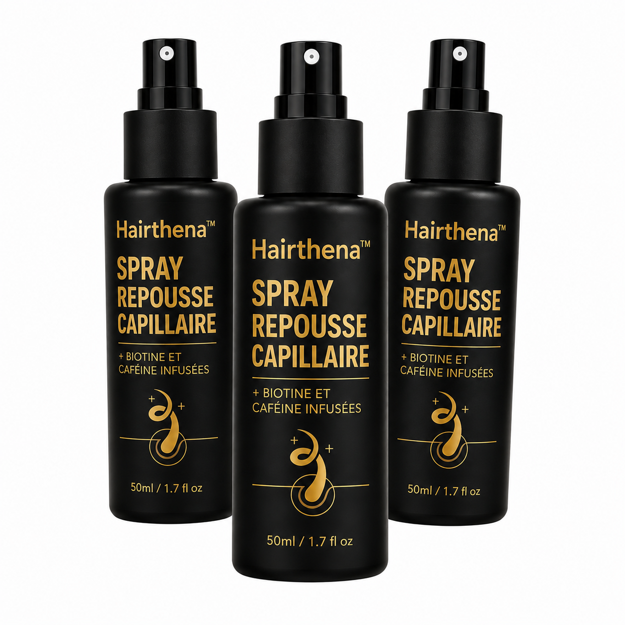 Hairthena™ Spray Repousse Capillaire | Retrouvez des cheveux plus denses en seulement 14 jours !