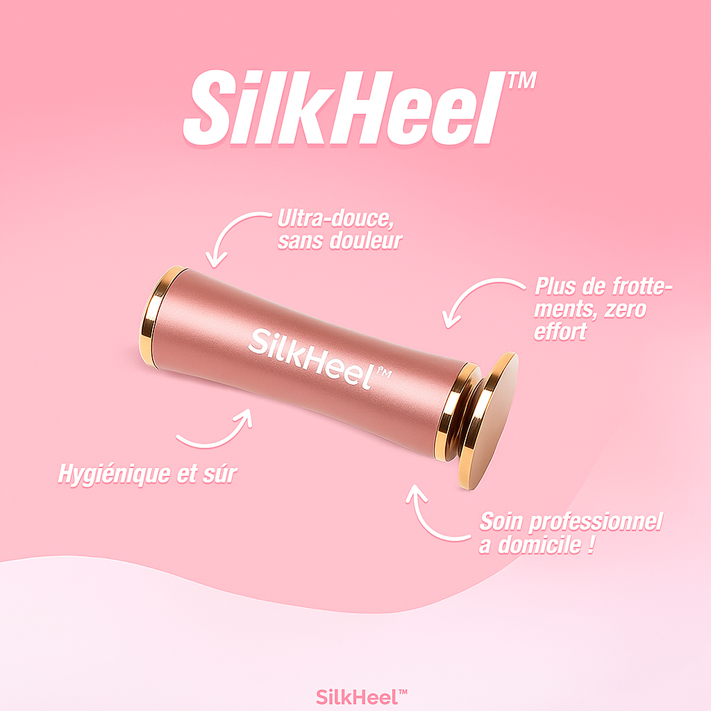 SilkHeel™ Râpe Électrique Anti-Corne | Transforme vos talons rêches en peau de bébé en 60 secondes!