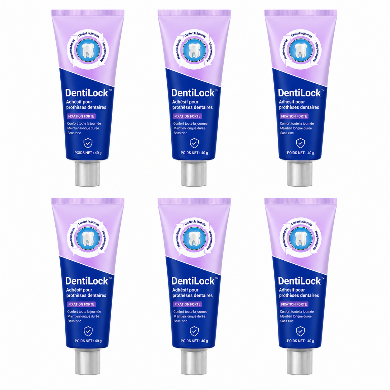 DentiLock™ Adhésif Prothèse Dentaire 96H | Dentier fixé 4 jours, sans glissement ni colle dégoûtante !