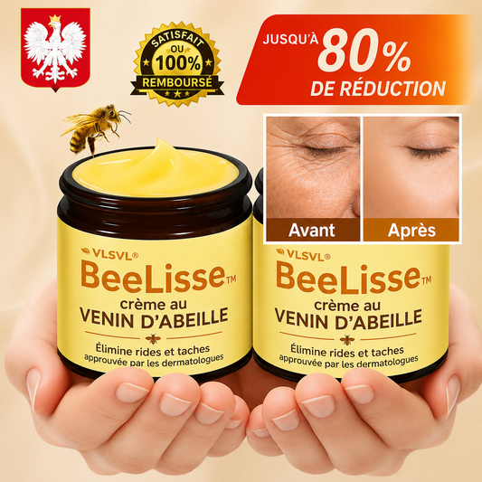 BeeLisse™ Crème au Venin d’Abeille | Élimine rides et taches en 3 minutes – approuvé par les dermatologues!