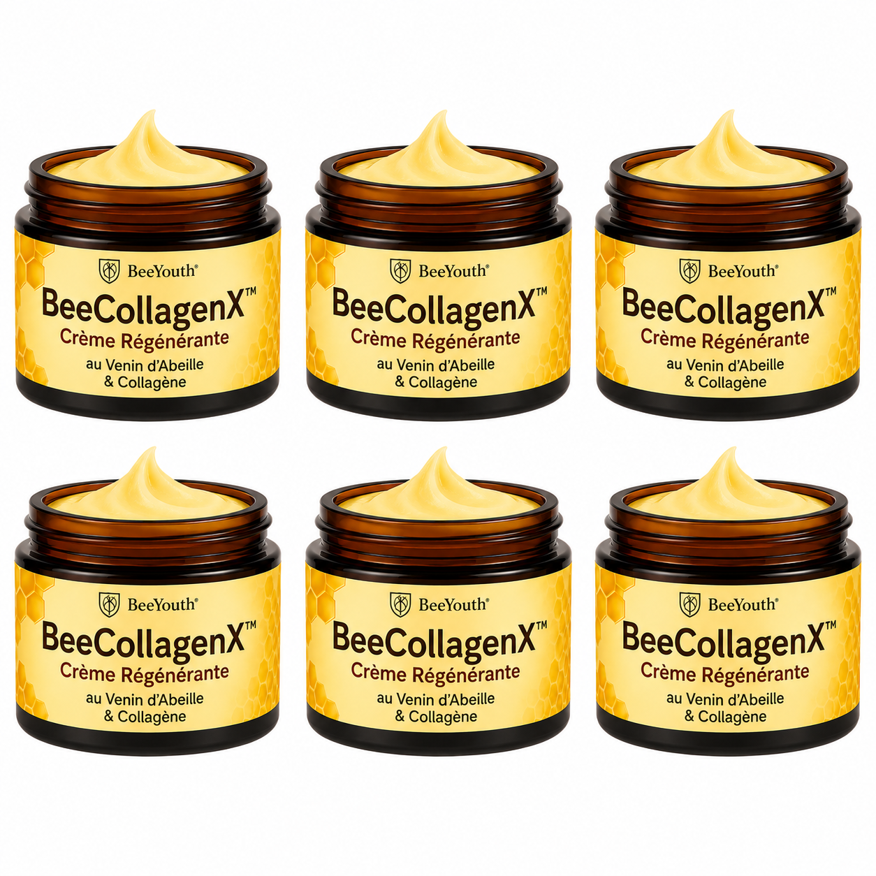 BeeCollagenX™ Crème Régénérante au Venin d'Abeille & Collagène | Lisse, raffermit et rajeunit votre peau en 10 minutes!