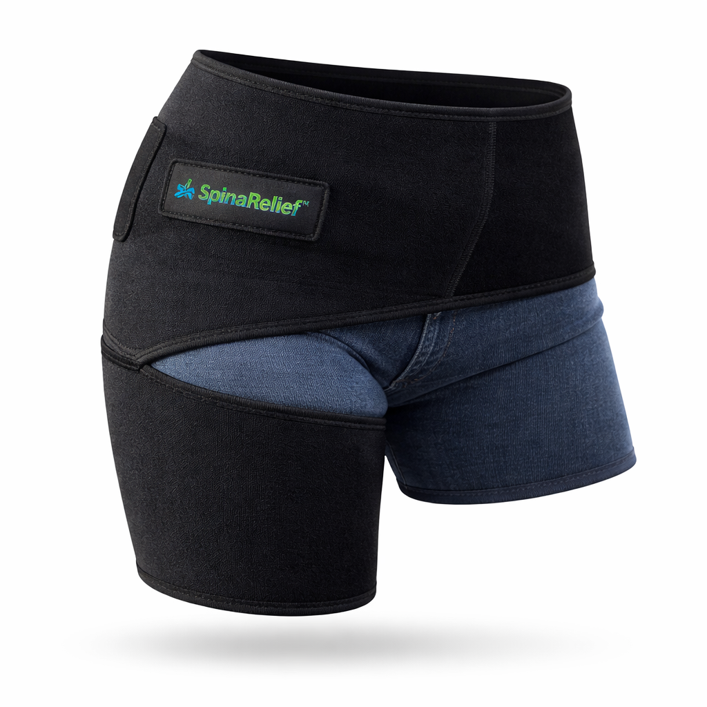SpinaRelief™ Ceinture Lombaire Néo-Compression | Soulage la sciatique et les lombaires dès la première utilisation !