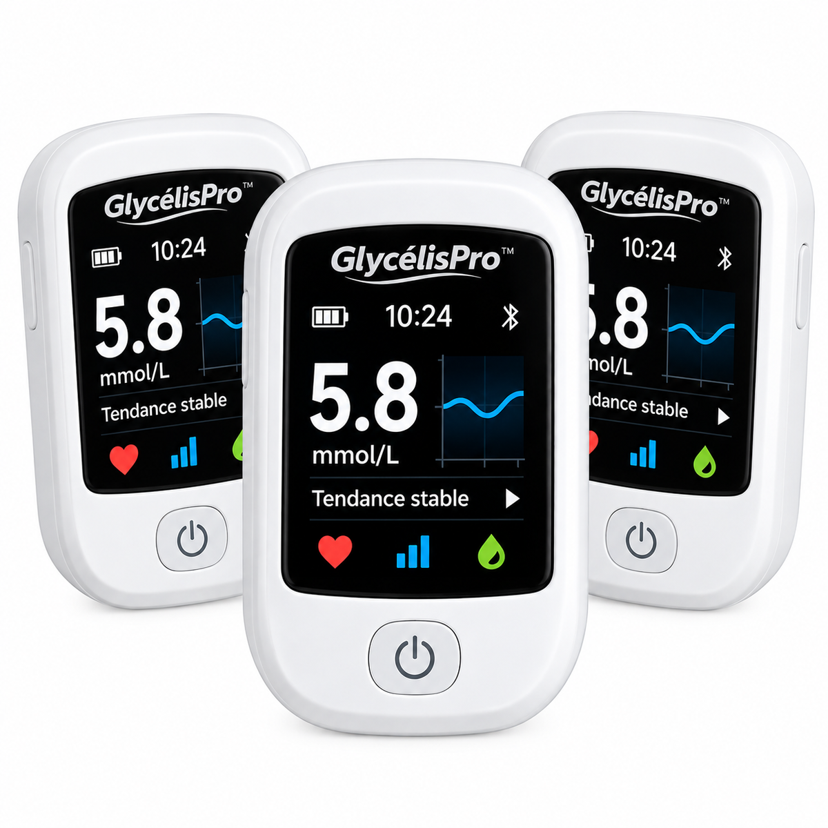 GlycélisPro™ Moniteur Sans Aiguille | Oubliez les piqûres, posez votre doigt et contrôlez votre glycémie en 5 secondes sans douleur !