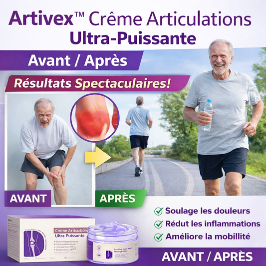 Crème articulaire Artivex™ | Élimine les douleurs articulaires jusqu'à 87 % en seulement 48 heures !