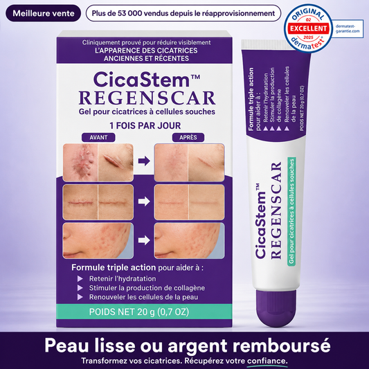 CicaStem™ Gel Cellules Souches Anti-Cicatrices | Effacez l’apparence des marques, brûlures et cicatrices en 1 à 2 semaines !
