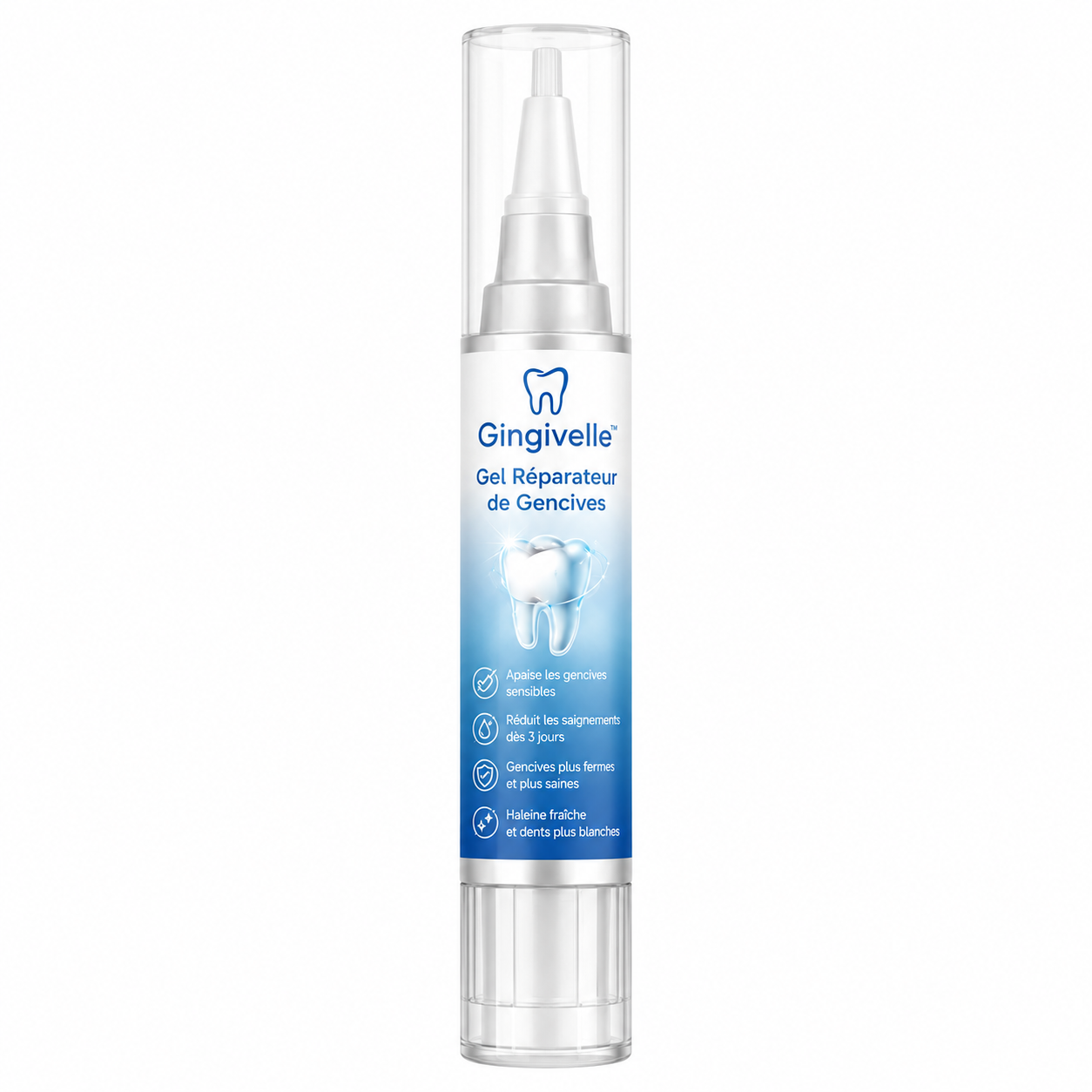 Gingivelle™ Gel Réparateur de Gencives | Restaure vos gencives et blanchit vos dents en seulement 3 jours !