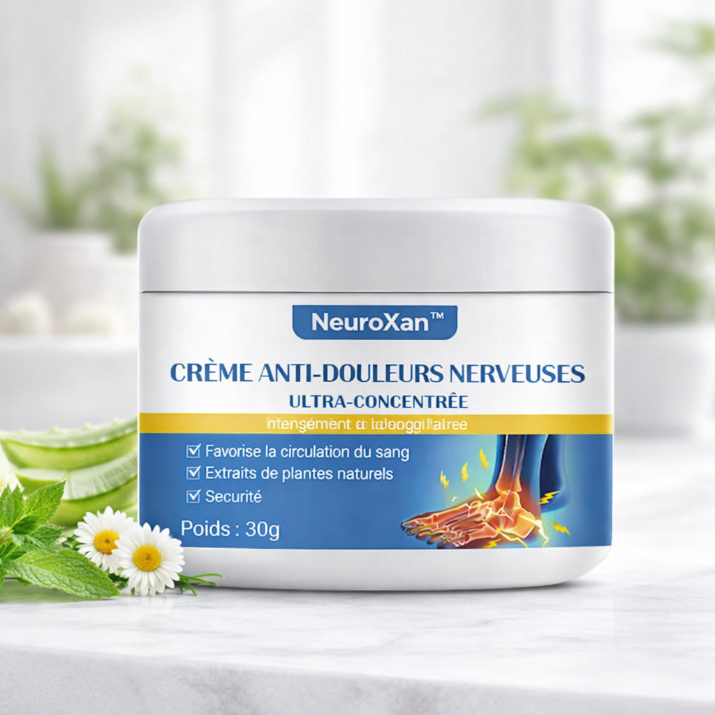 NeuroXan™ Crème Anti-Douleurs Nerveuses Ultra-Concentrée | Éliminez les douleurs, picotements et engourdissements en 5 jours !
