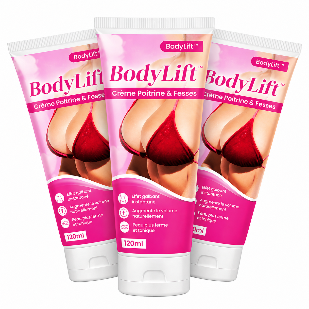BodyLift™ Crème Poitrine & Fesses | Augmente visiblement vos formes en quelques minutes !