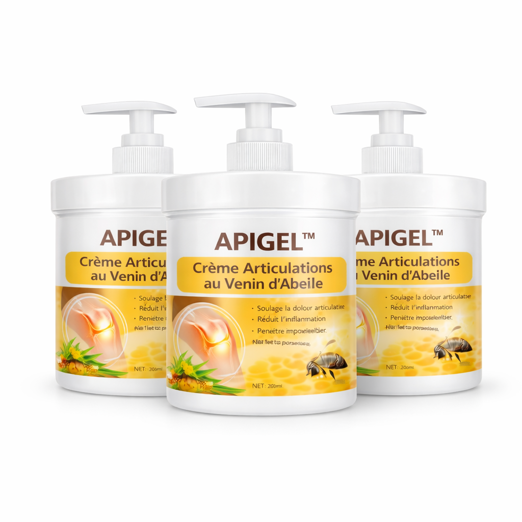 APIGEL™ Crème Articulations au Venin d’Abeille | Éliminez douleurs et raideurs en 3 minutes !