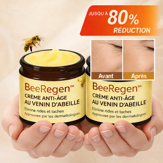 BeeRegen™ Crème Anti-Âge au Venin d’Abeille | Élimine rides et taches en 3 minutes – approuvé par les dermatologues!