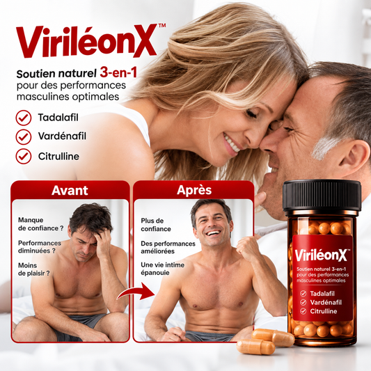 ViriléonX™ Gélule Virilité Instantanée | Retrouvez une érection ferme en 5 minutes, sans ordonnance !