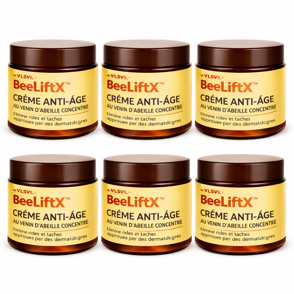 BeeLiftX™ Crème Anti-Âge au Venin d’Abeille Concentré | Efface rides et taches et rajeunit la peau en 3 minutes chrono !