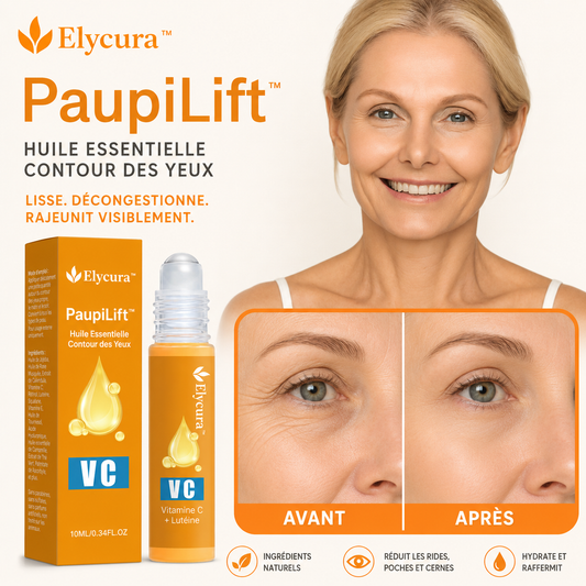PaupiLift™ Roll-On Liftant Paupières à la Lutéine | Relevez vos paupières tombantes et rouvrez votre regard en 5 jours, sans chirurgie !