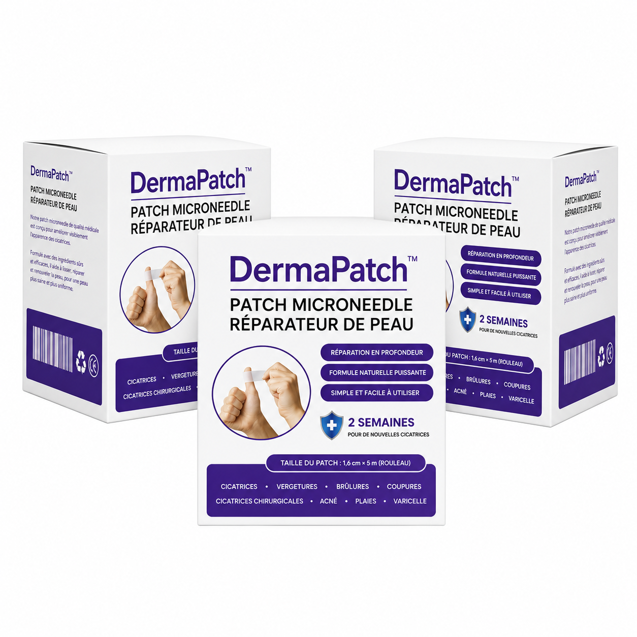DermaPatch™ Patch Micro-Aiguilles Réparateur | Effacez rides, cicatrices et imperfections en 15 minutes !