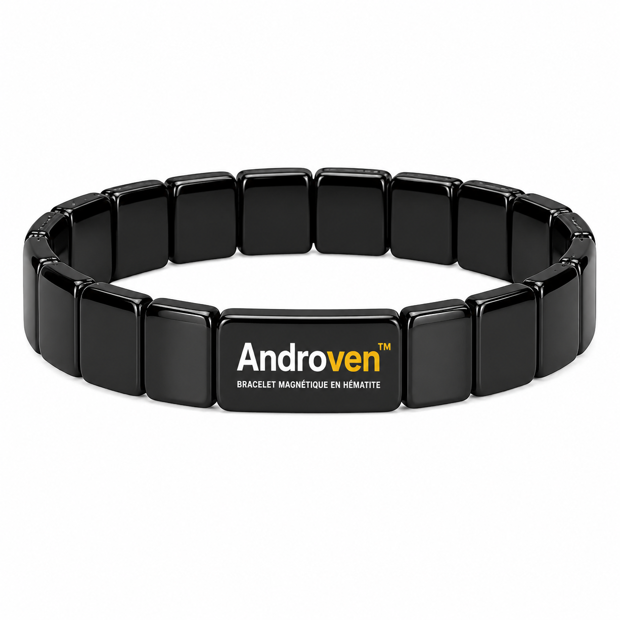 Androven™ Bracelet Magnétique en Hématite | Boost ton taux de testostérone de +92 % en 7 jours seulement!