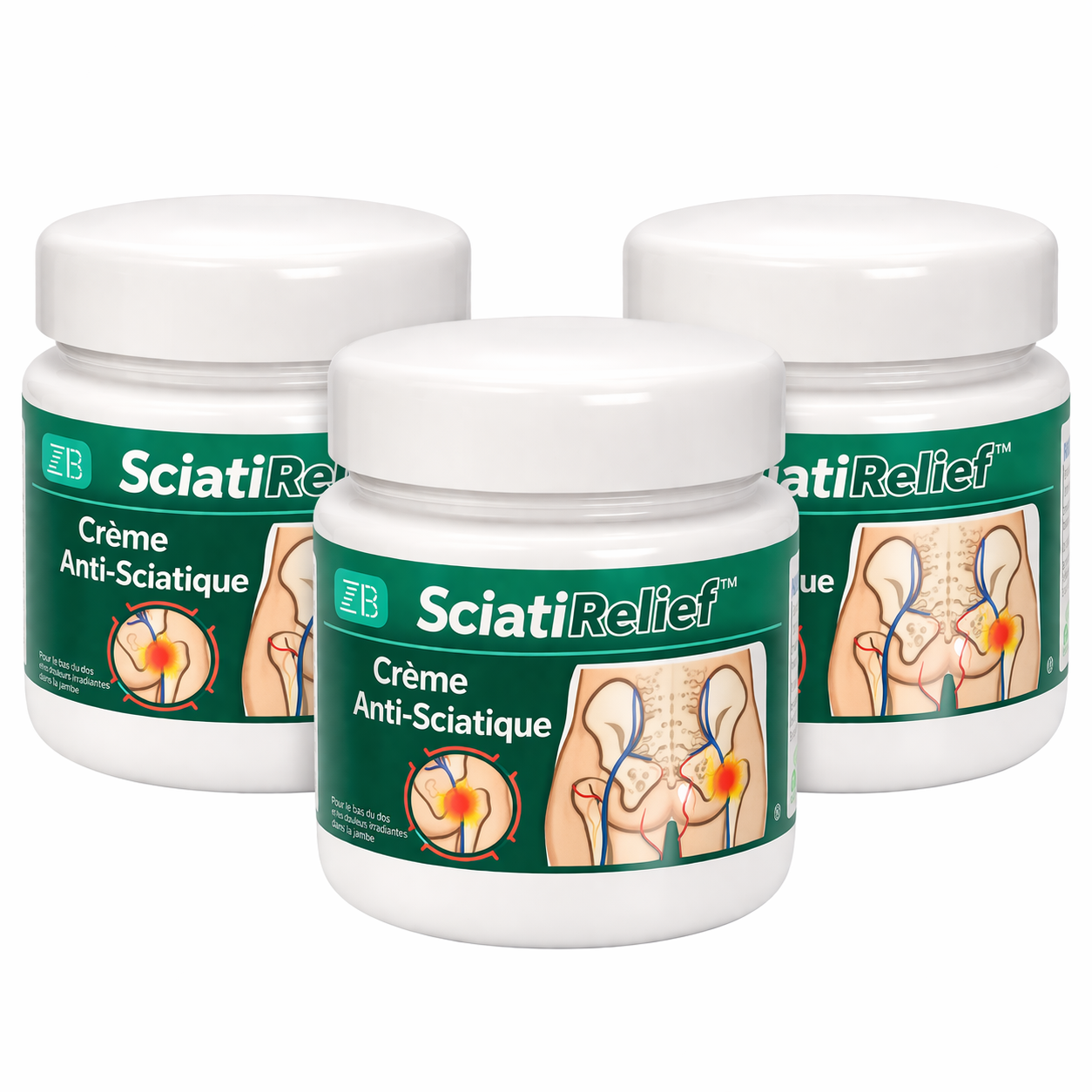 SciatiRelief™ Crème Anti-Sciatique | Éliminez la douleur et retrouvez votre mobilité en 7 jours !