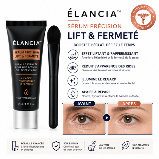 Élancia™ Sérum Précision Lift & Fermeté | Efface vos rides et retend la peau en 7 minutes!