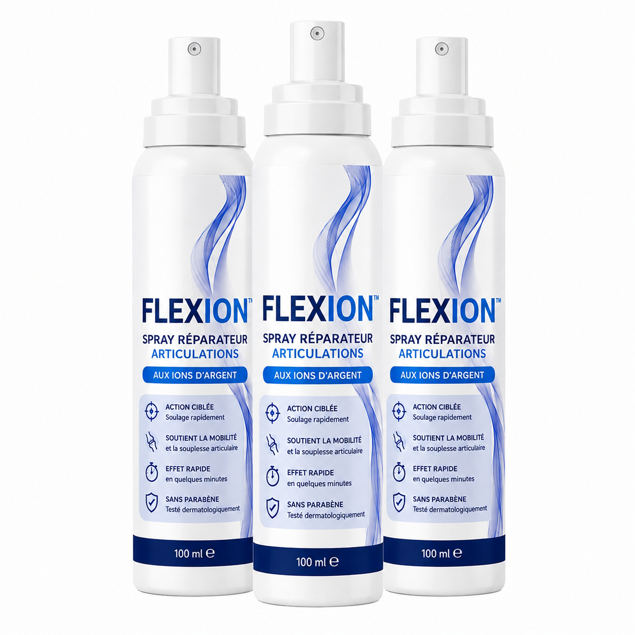 FlexIon™ Spray Réparateur Articulations aux Ions d’Argent | Réparez les articulations et stoppez la douleur en 3 minutes !