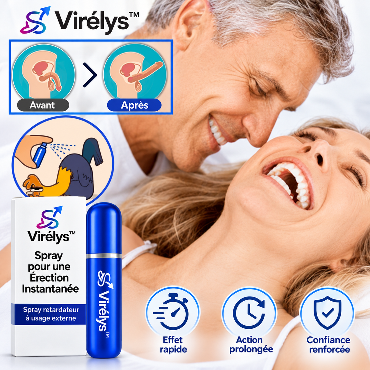Virélys™ Spray Érection Instantanée | Dure comme de l’acier en 3 minutes, sans pilules ni attente !