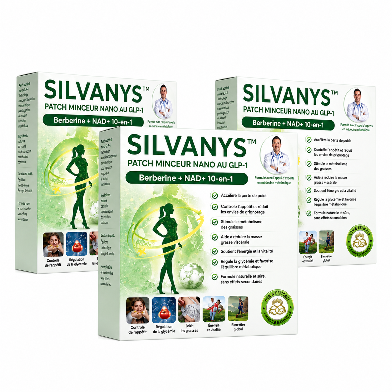 Silvanys™ Patch Minceur Nano au GLP-1 | Perdez jusqu’à 7 kg en 7 jours sans régime ni effort !
