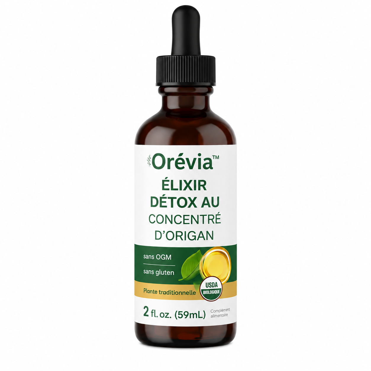 Orévia™ Élixir Détox au Concentré d’Origan | Éliminez 3 kg de toxines en 48h et retrouvez un ventre plat !