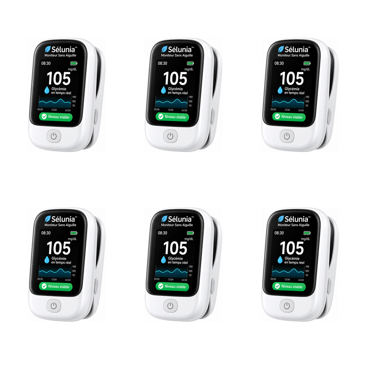 Sélunia™ Moniteur Sans Aiguille | Oubliez les piqûres, posez votre doigt et contrôlez votre glycémie en 5 secondes sans douleur !