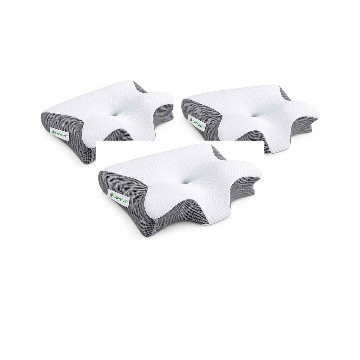 Cervélys™ Oreiller Cervical à Mémoire de Forme | Retrouvez des nuits sans douleurs en 3 minutes !