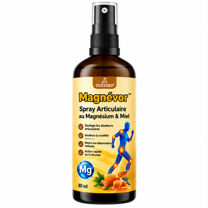 Magnévor™ Spray Articulaire au Magnésium & Miel | Répare vos articulations douloureuses en 10 minutes!
