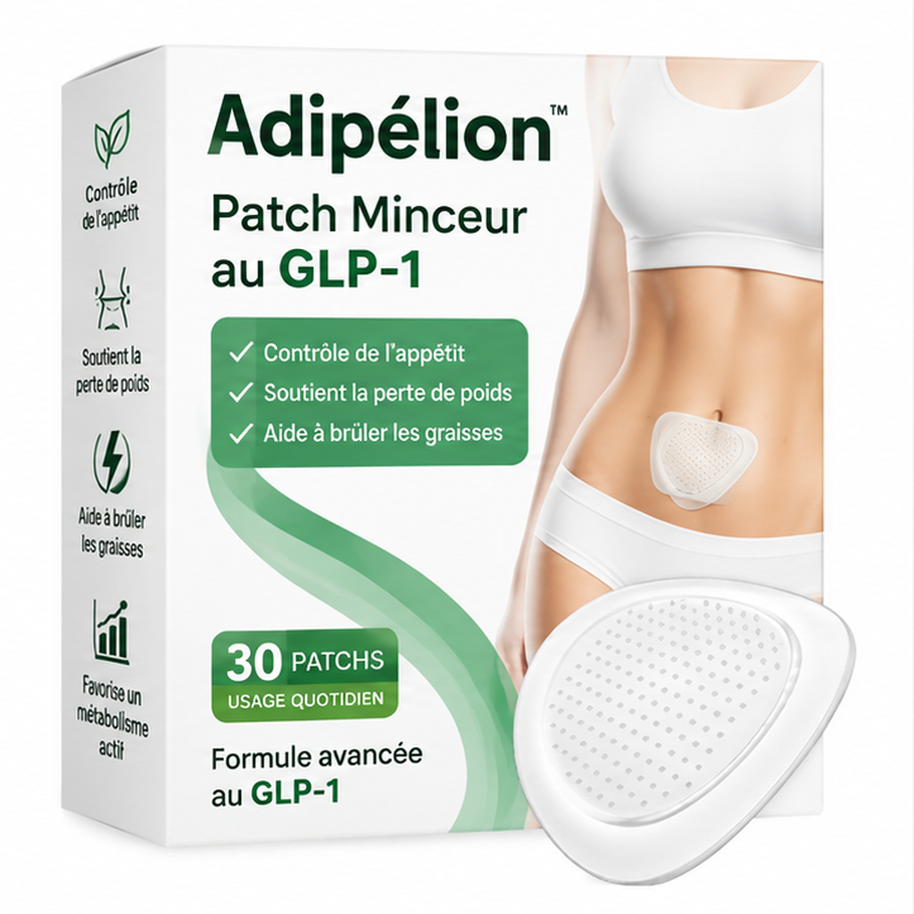 Adipélion™ Patch Minceur au GLP-1 | Perdez jusqu’à 4,3 kilos de graisse en 5 jours !