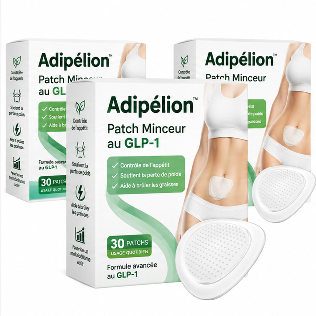 Adipélion™ Patch Minceur au GLP-1 | Perdez jusqu’à 4,3 kilos de graisse en 5 jours !