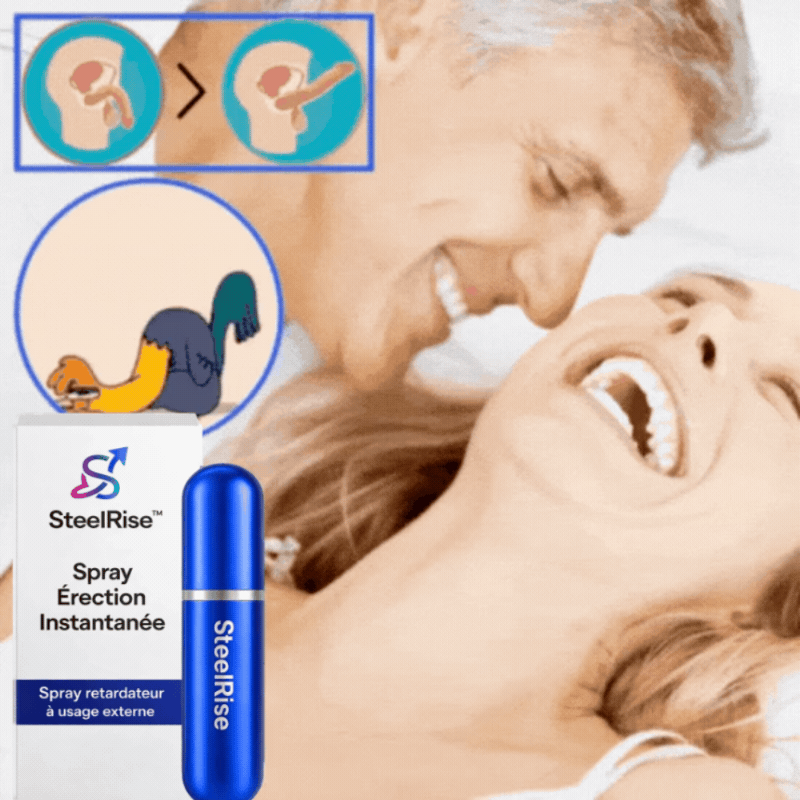 SteelRise™ Spray Érection Instantanée | Dure comme de l’acier en 3 minutes, sans pilules ni attente !