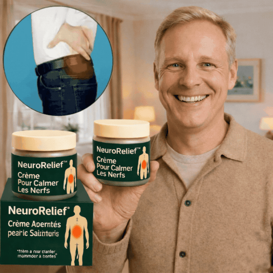 NeuroRelief™ Crème Sciatique Avancée | Stoppez la douleur du nerf sciatique en 48h et bougez sans souffrance !