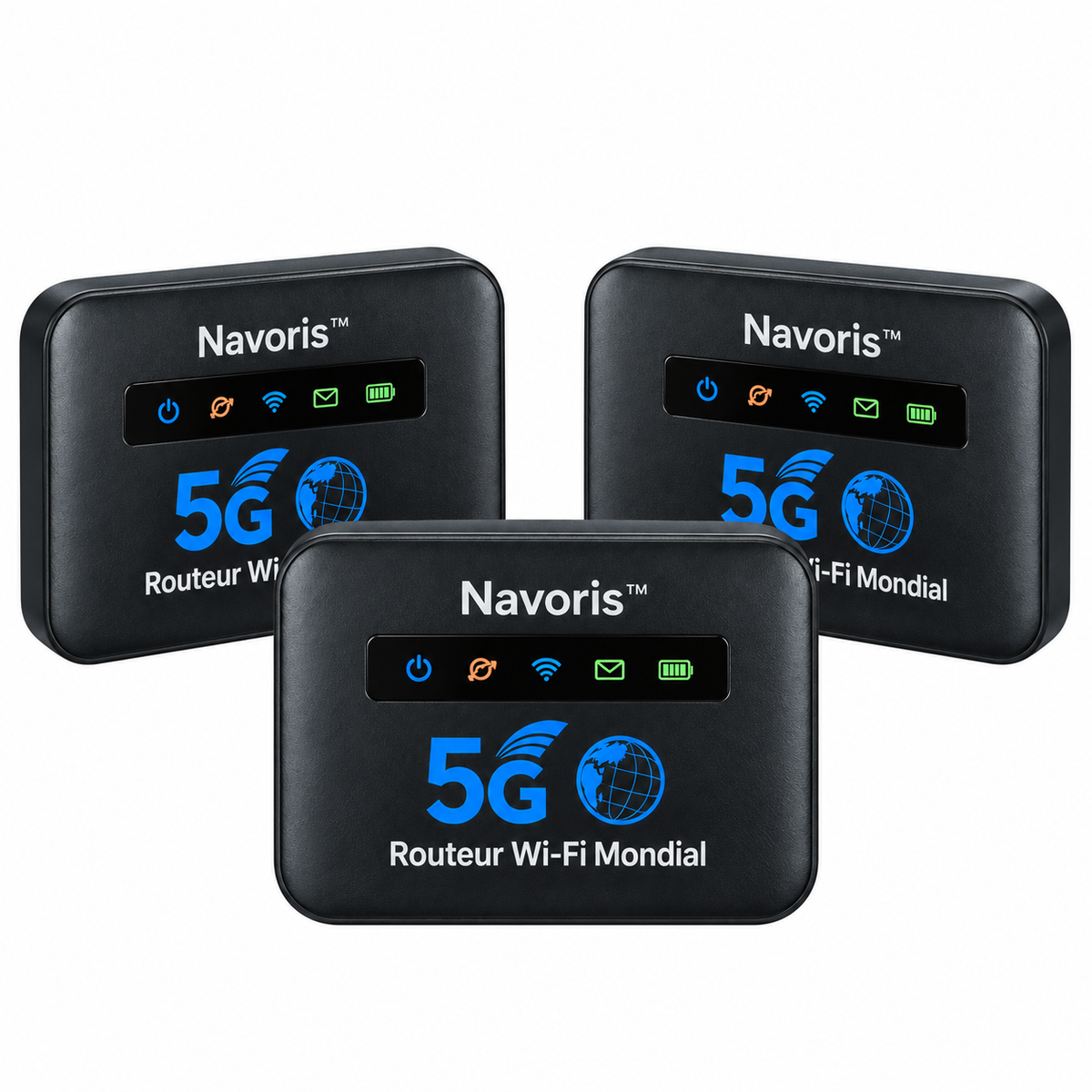 Navoris™ Routeur Wi-Fi Mondial | Débloquez un internet ultra-rapide dans plus de 150 pays en moins de 5 secondes !