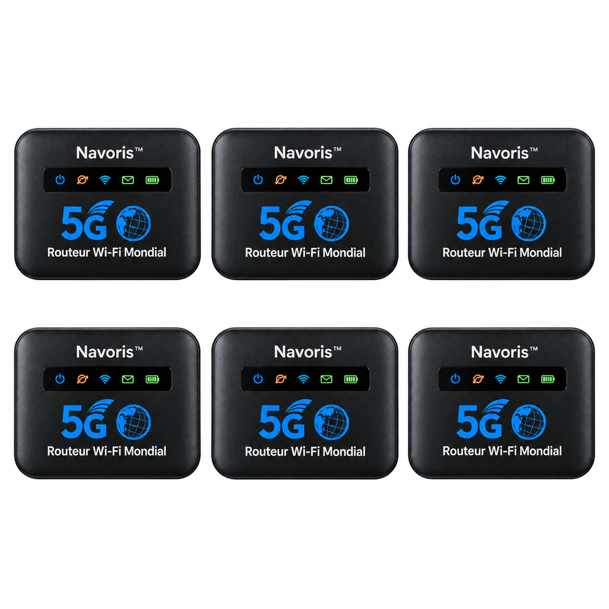 Navoris™ Routeur Wi-Fi Mondial | Débloquez un internet ultra-rapide dans plus de 150 pays en moins de 5 secondes !