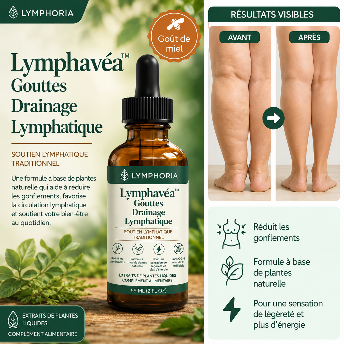 Lymphavéa™ Gouttes Drainage Lymphatique | Détoxifiez votre corps et dégonflez en quelques jours !