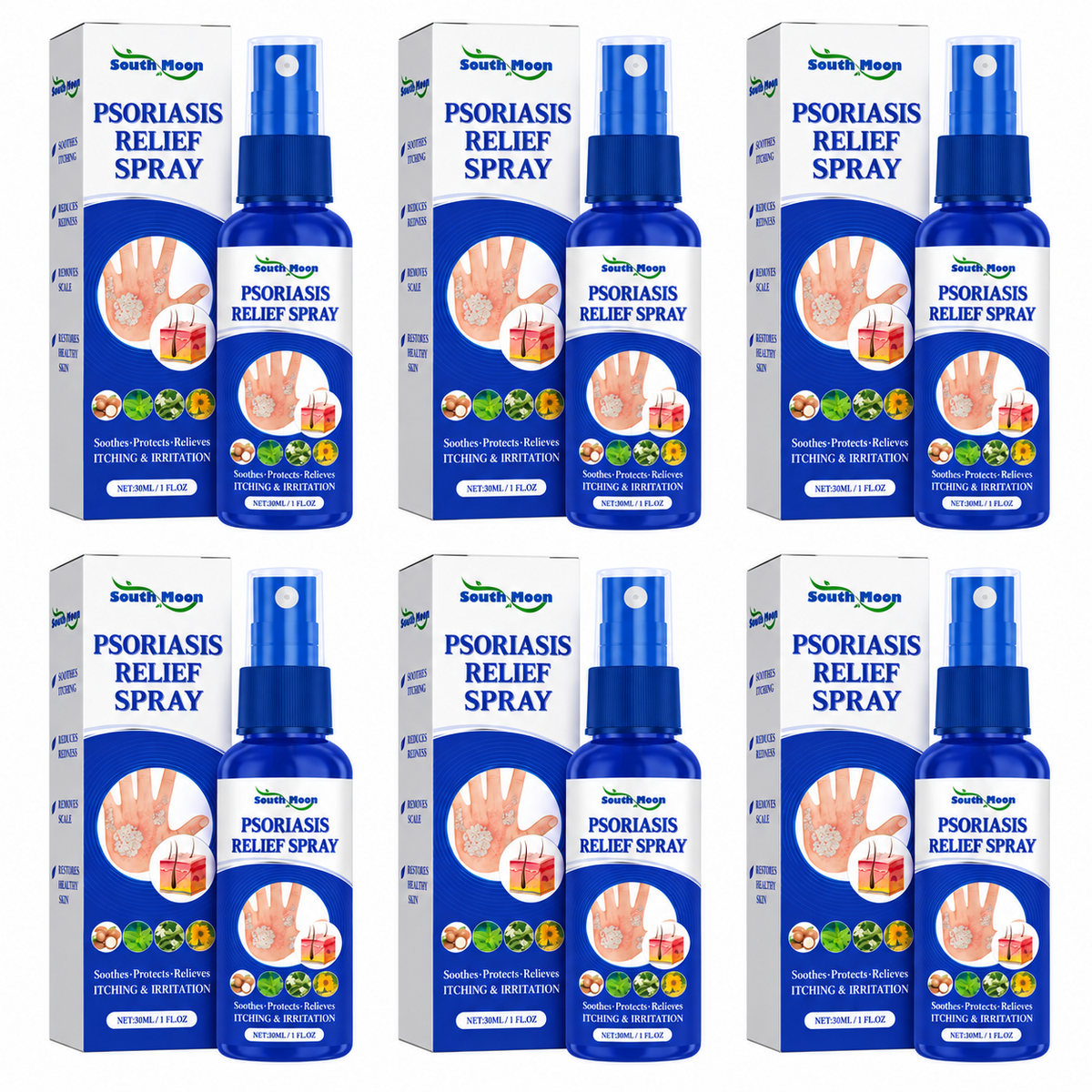 Eczoria™ Spray Apaisant Psoriasis | Apaisez les démangeaisons et retrouvez une peau plus confortable dès les premières applications !