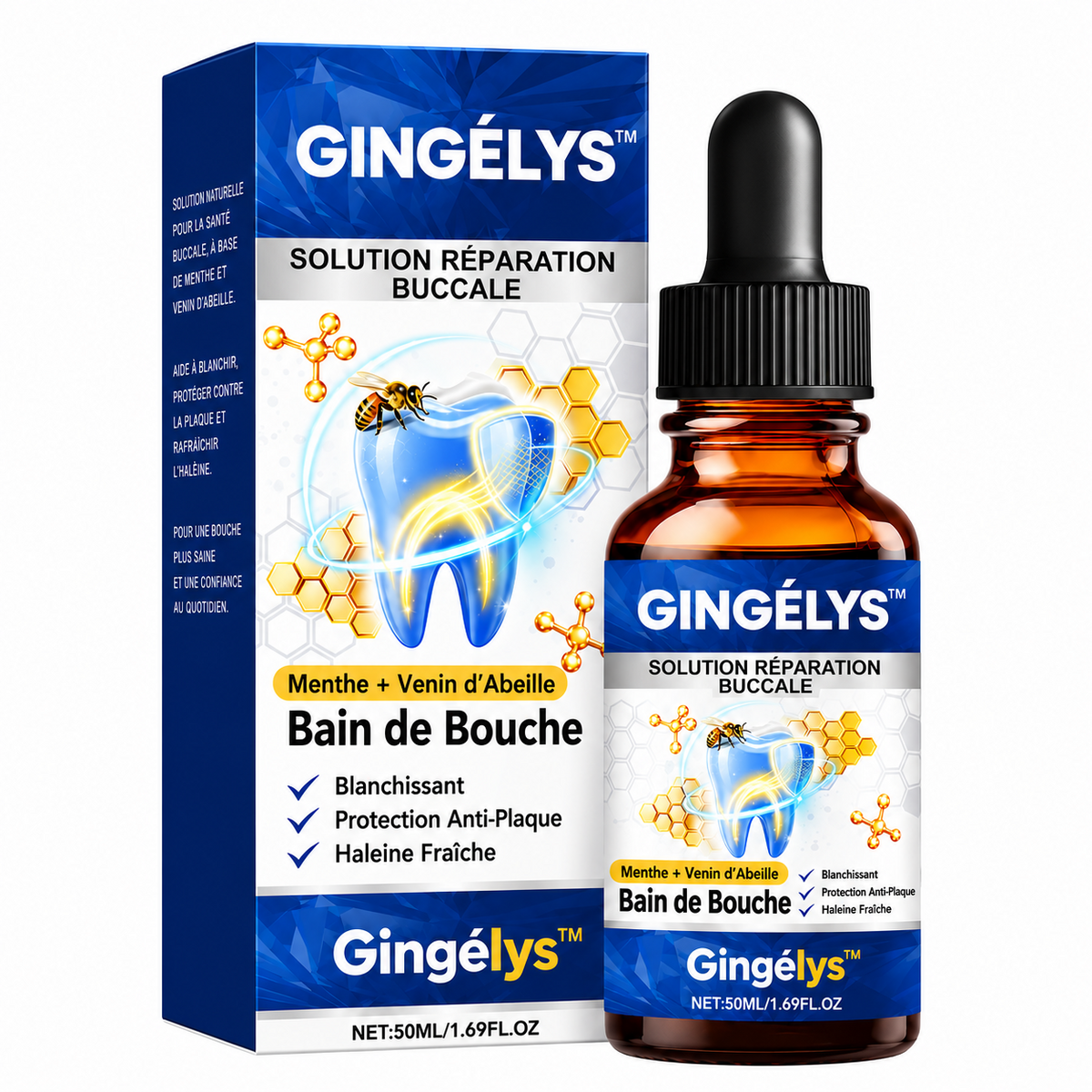 Gingélys™ Solution Réparation Buccale | Stoppez le déchaussement et renforcez vos gencives en quelques jours !
