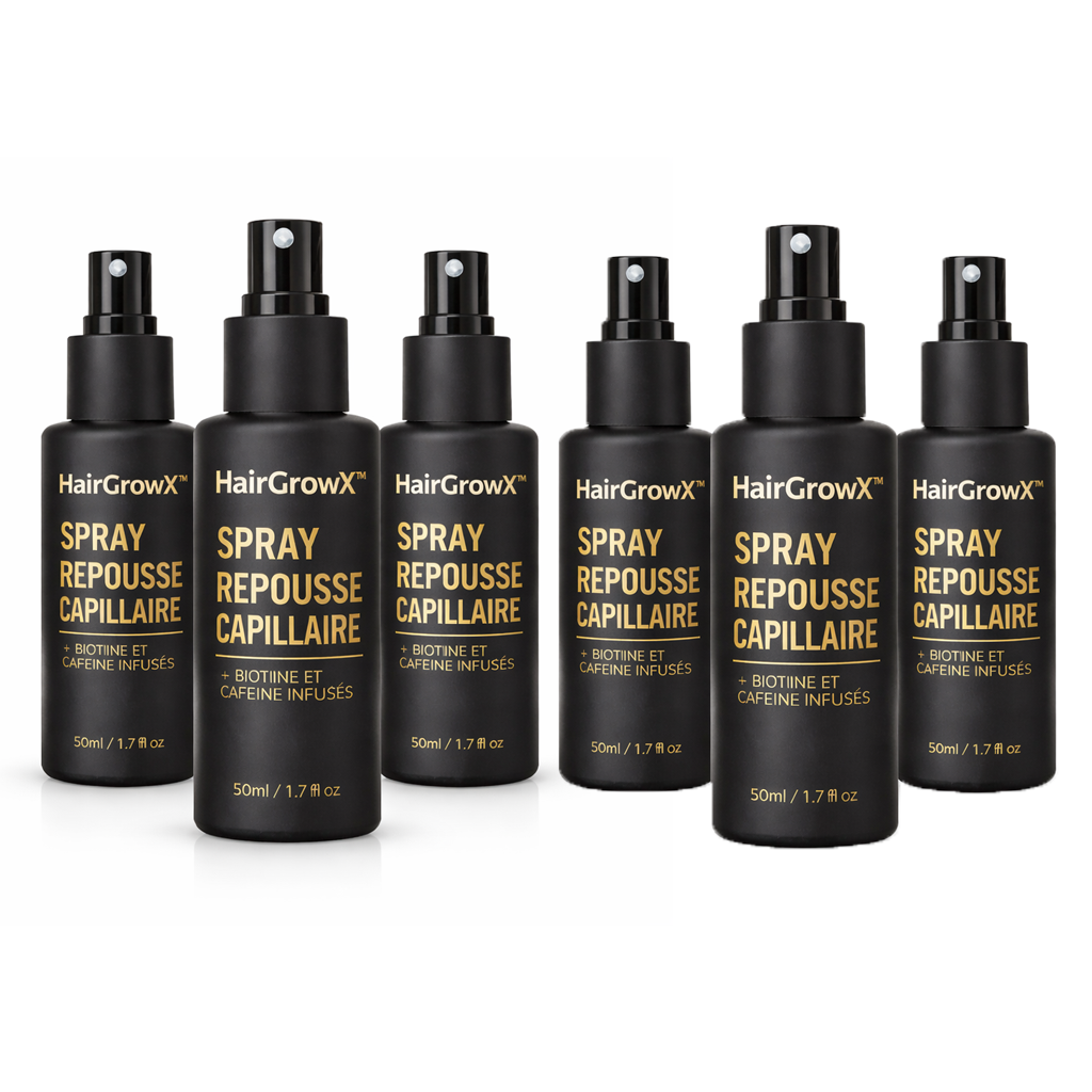 HairGrowX™ Spray Repousse Capillaire | Retrouvez des cheveux plus denses en seulement 14 jours !