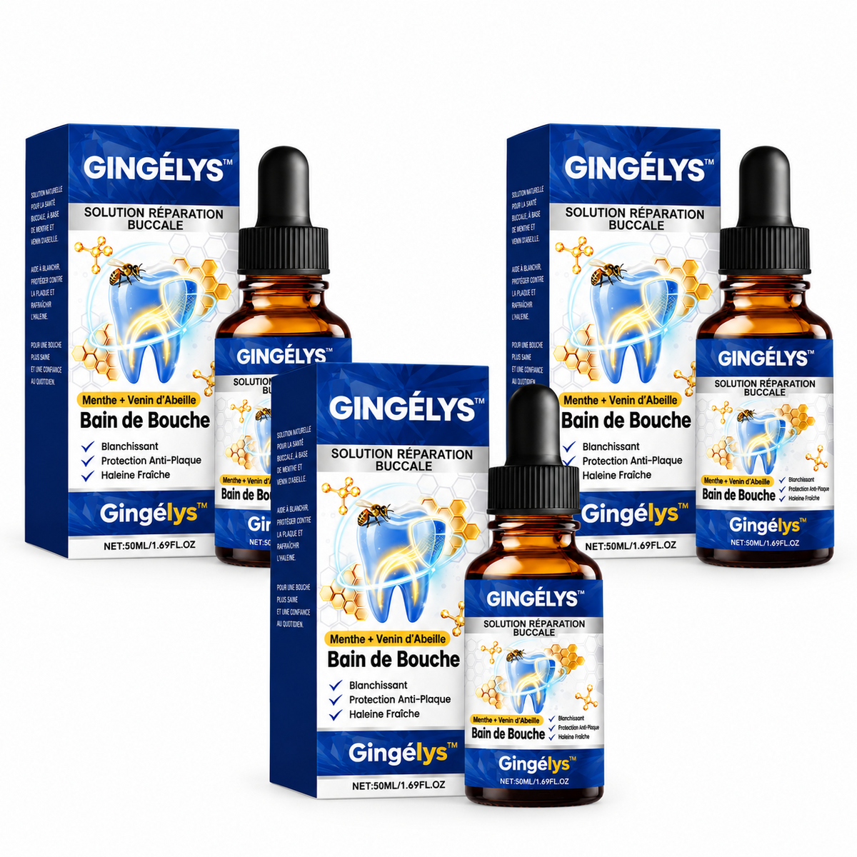 Gingélys™ Solution Réparation Buccale | Stoppez le déchaussement et renforcez vos gencives en quelques jours !