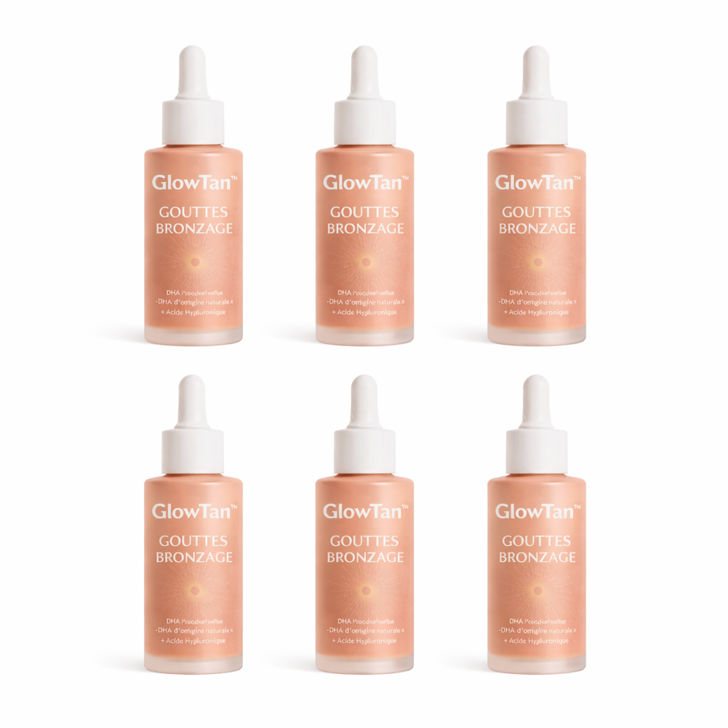 GlowTan™ Gouttes Bronzage | Obtenez un teint hâlé parfait et un effet soleil irrésistible en 7 jours sans UV !
