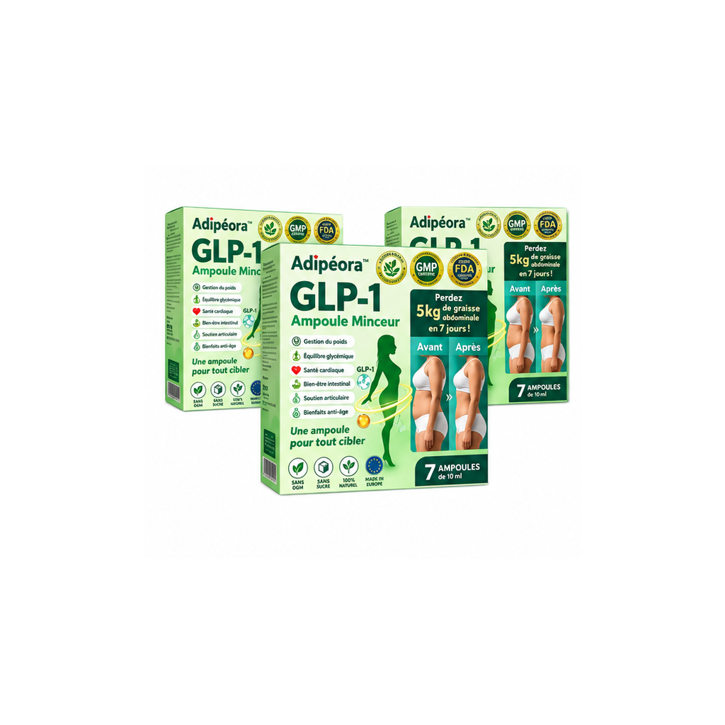 Adipéora™ Ampoule Minceur au GLP‑1 | Perdez 5 kg de graisse abdominale en 7 jours!