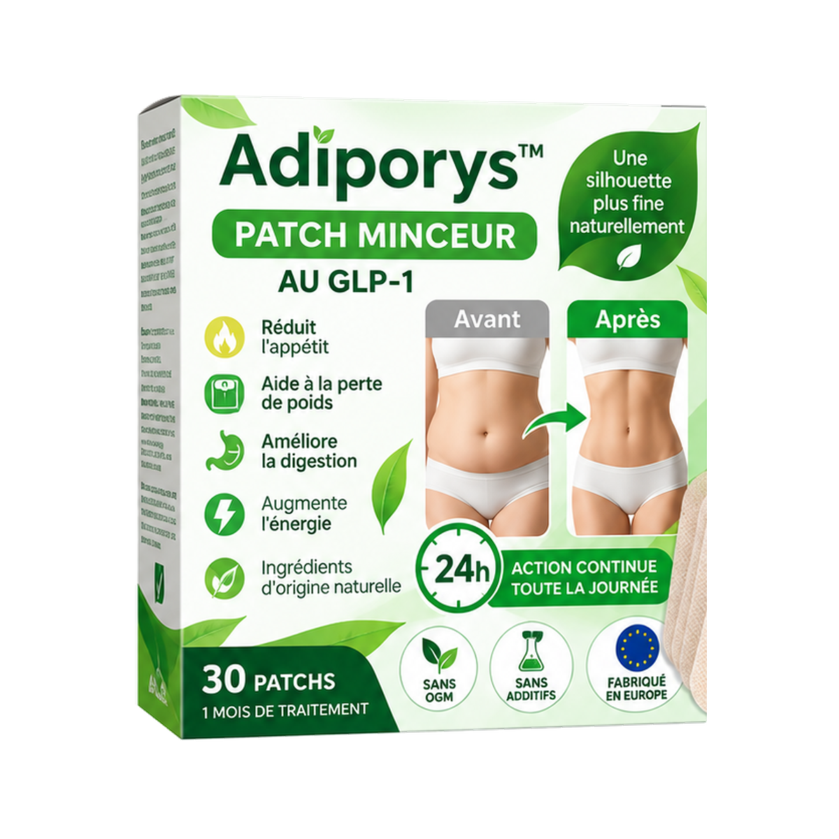 Adiporys™ Patch Minceur au GLP-1 | Perdez jusqu’à 4,3 kilos de graisse en 5 jours!
