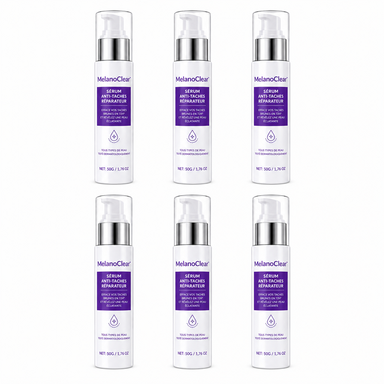 MelanoClear™ Sérum Anti-Taches Réparateur | Effacez vos taches brunes en 72 heures et révélez une peau éclatante !